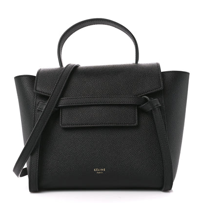 Celine Grained Calfskin Nano Belt Bag Black 1 of 11