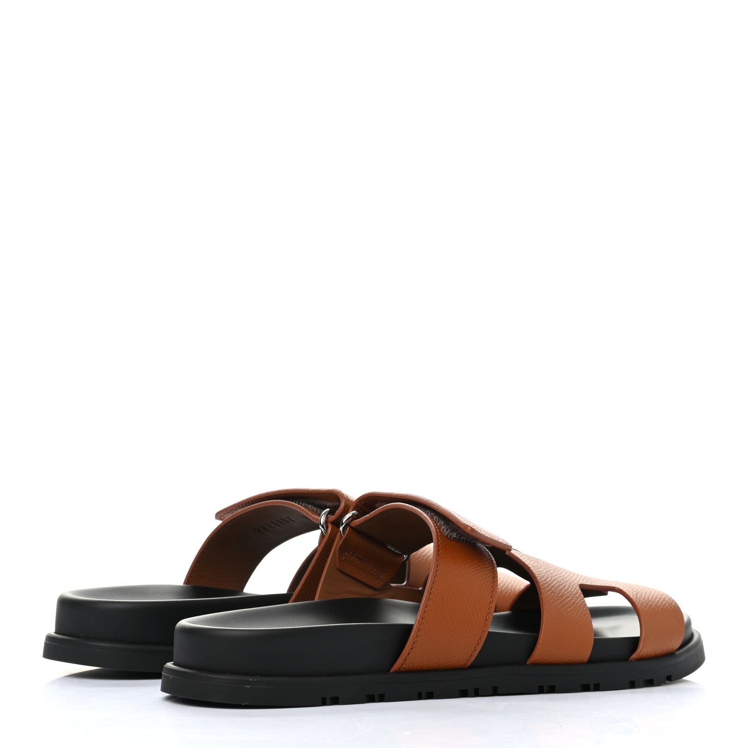 Hermes Calfskin Womens Chypre Sandals 37 Naturel 4 of 10