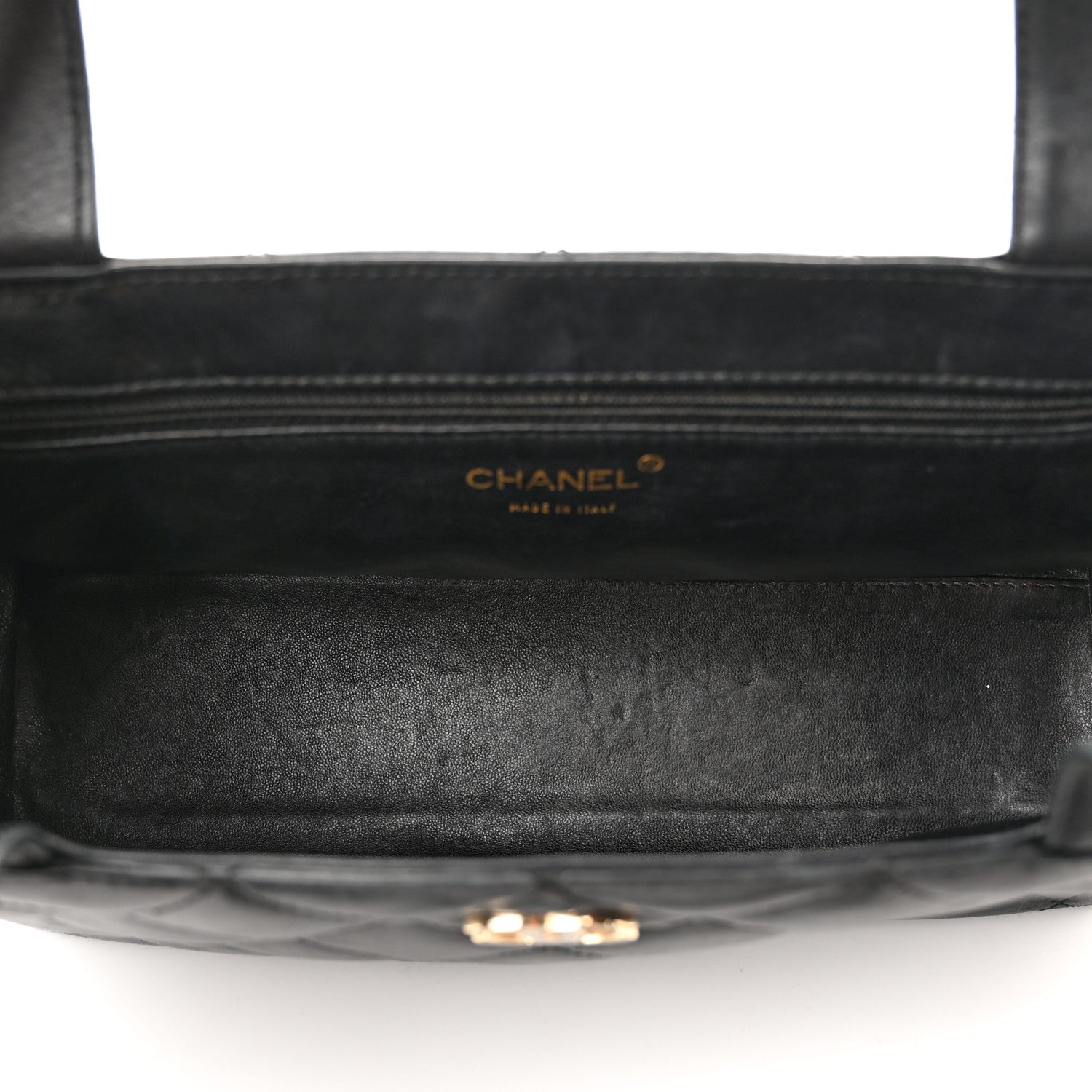 Chanel Lambskin Quilted Shoulder Bag Black 5 of 11