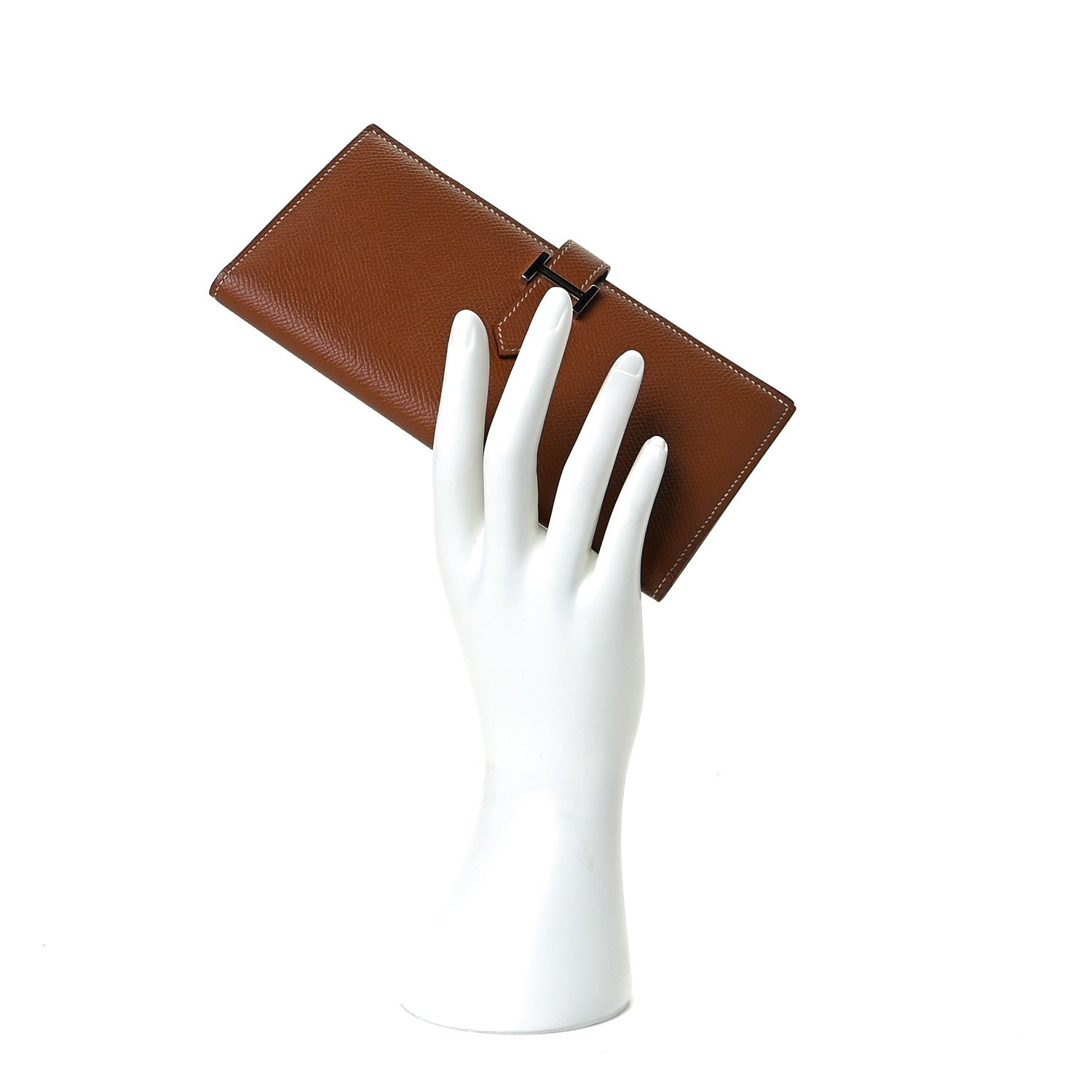 Hermes Epsom Bearn Gusset Wallet Gold 2 of 8