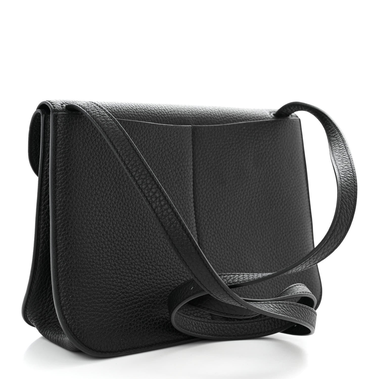 Hermes Taurillon Clemence Halzan 25 Black 4 of 11