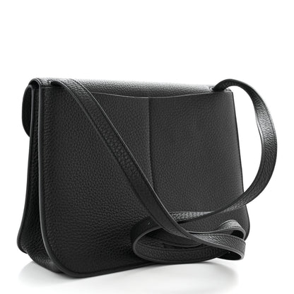 Hermes Taurillon Clemence Halzan 25 Black 4 of 11