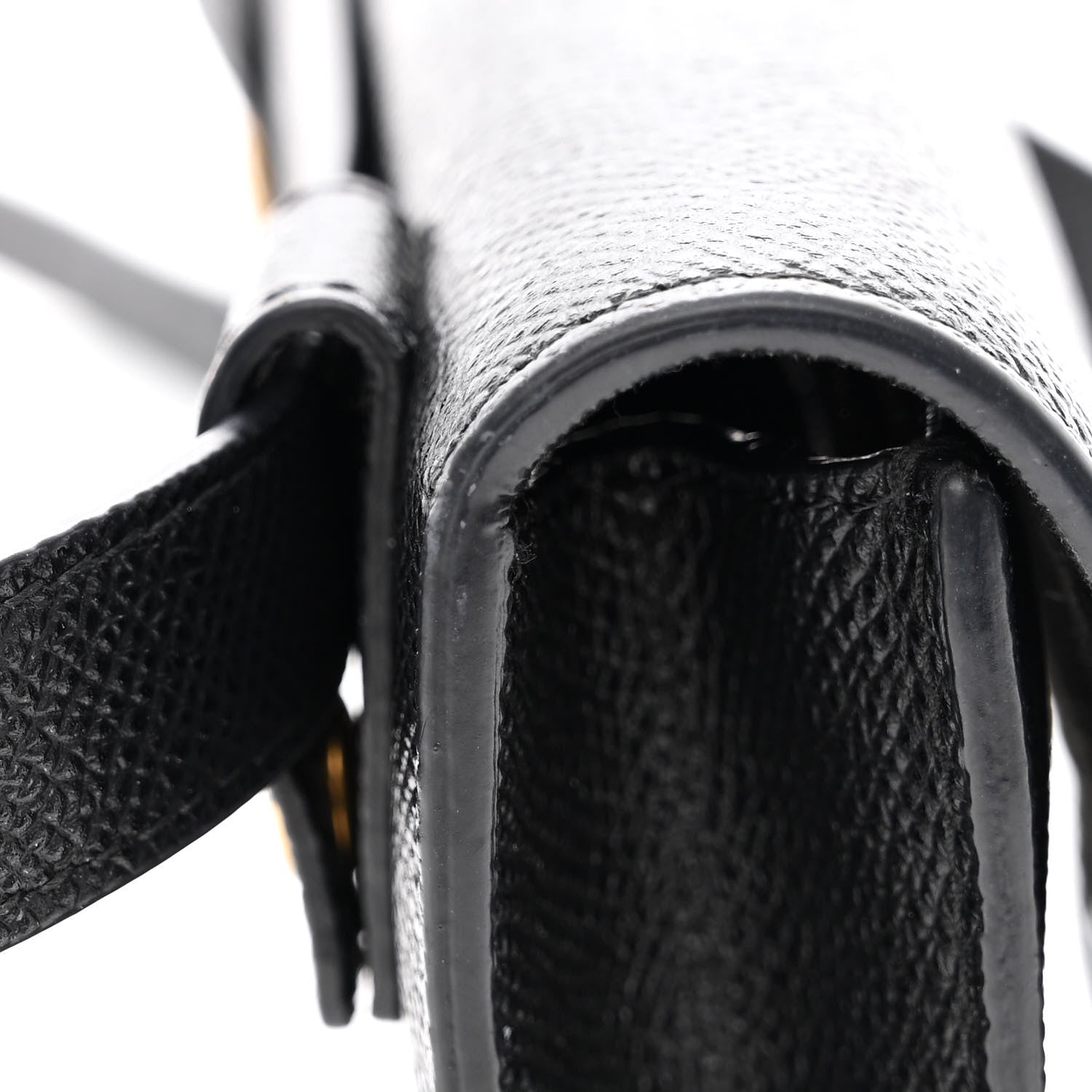 Christian Dior Grained Calfskin Saddle Belt Bag Black 12 of 13