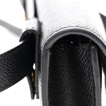 Christian Dior Grained Calfskin Saddle Belt Bag Black 12 of 13