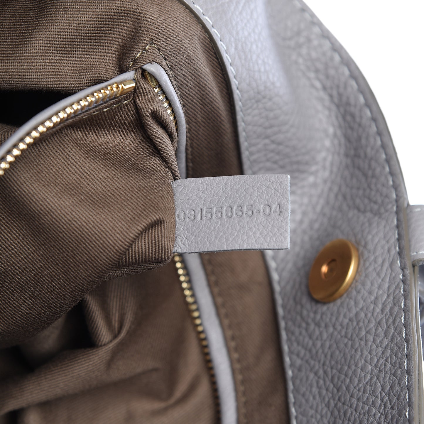 Calfskin Large New Marcie Tote Cashmere Grey
