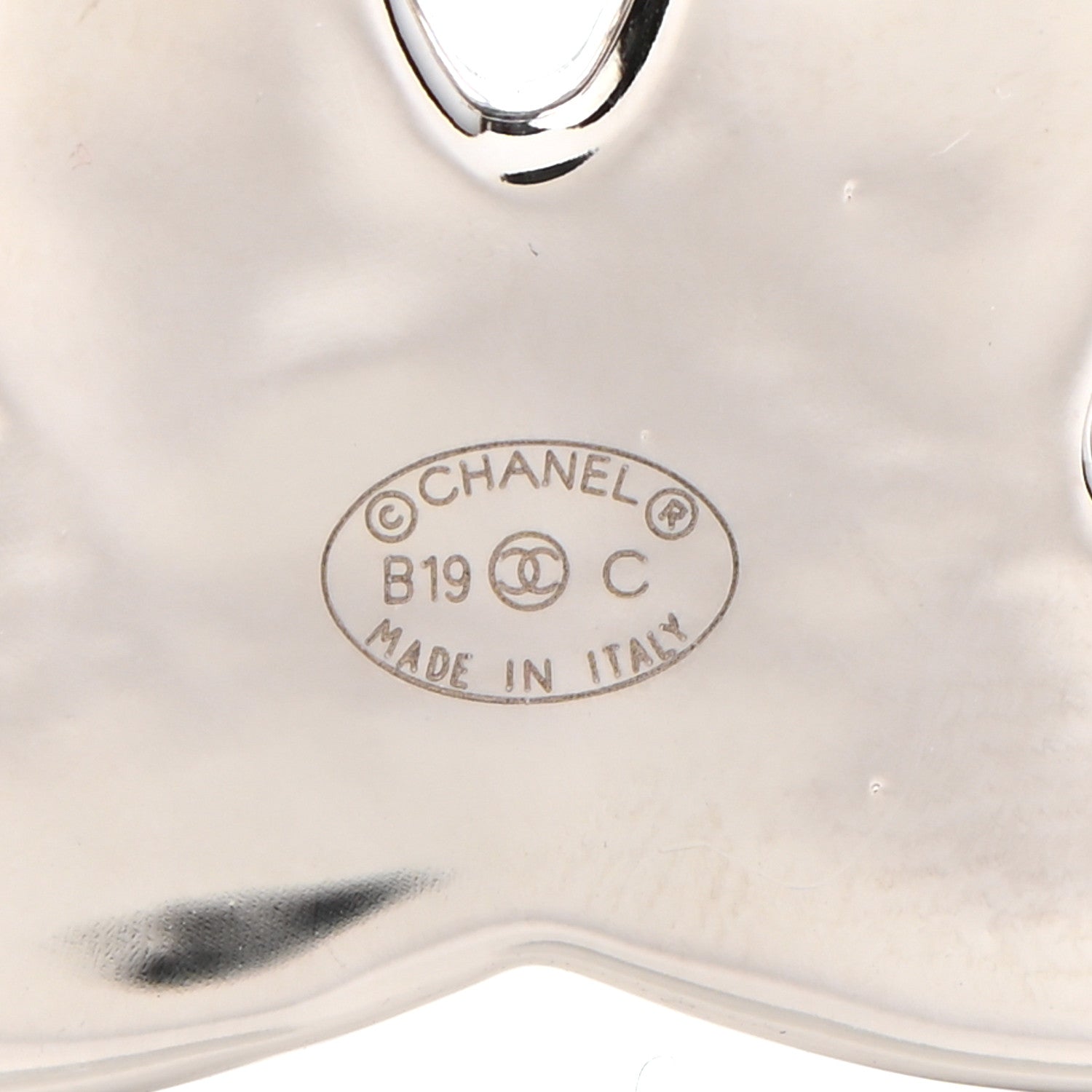Chanel Crystal CC Brooch Silver Blue 5 of 5