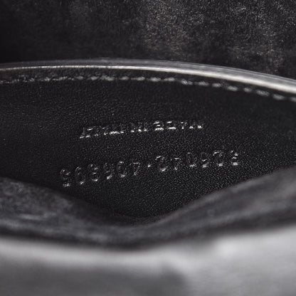 Saint Laurent Calfskin Pony Hair Small Lulu Shoulder Bag Black 7 of 9