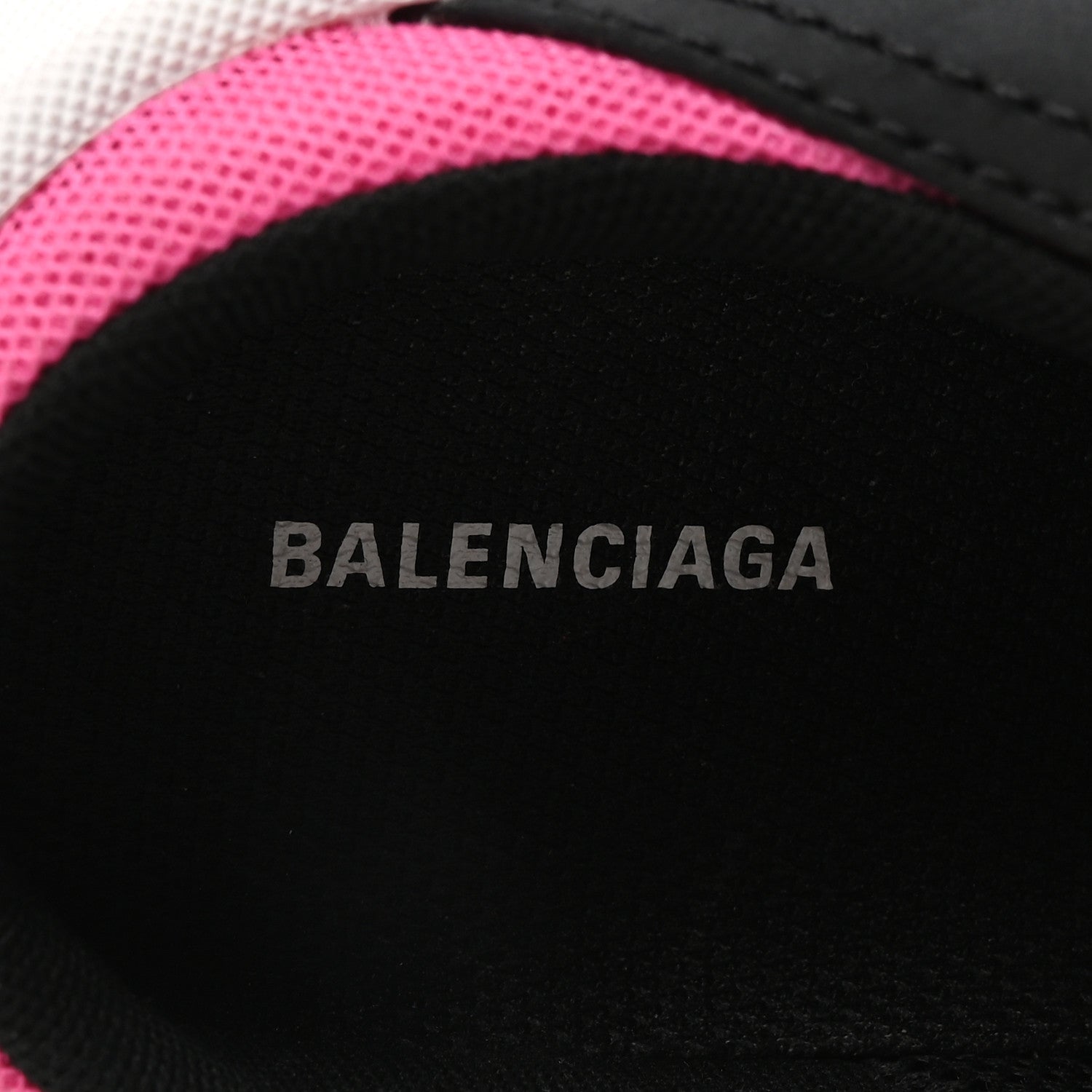 Balenciaga Fabric Mesh Womens Triple S Mule Sneakers 38 White Pink Black 8 of 9