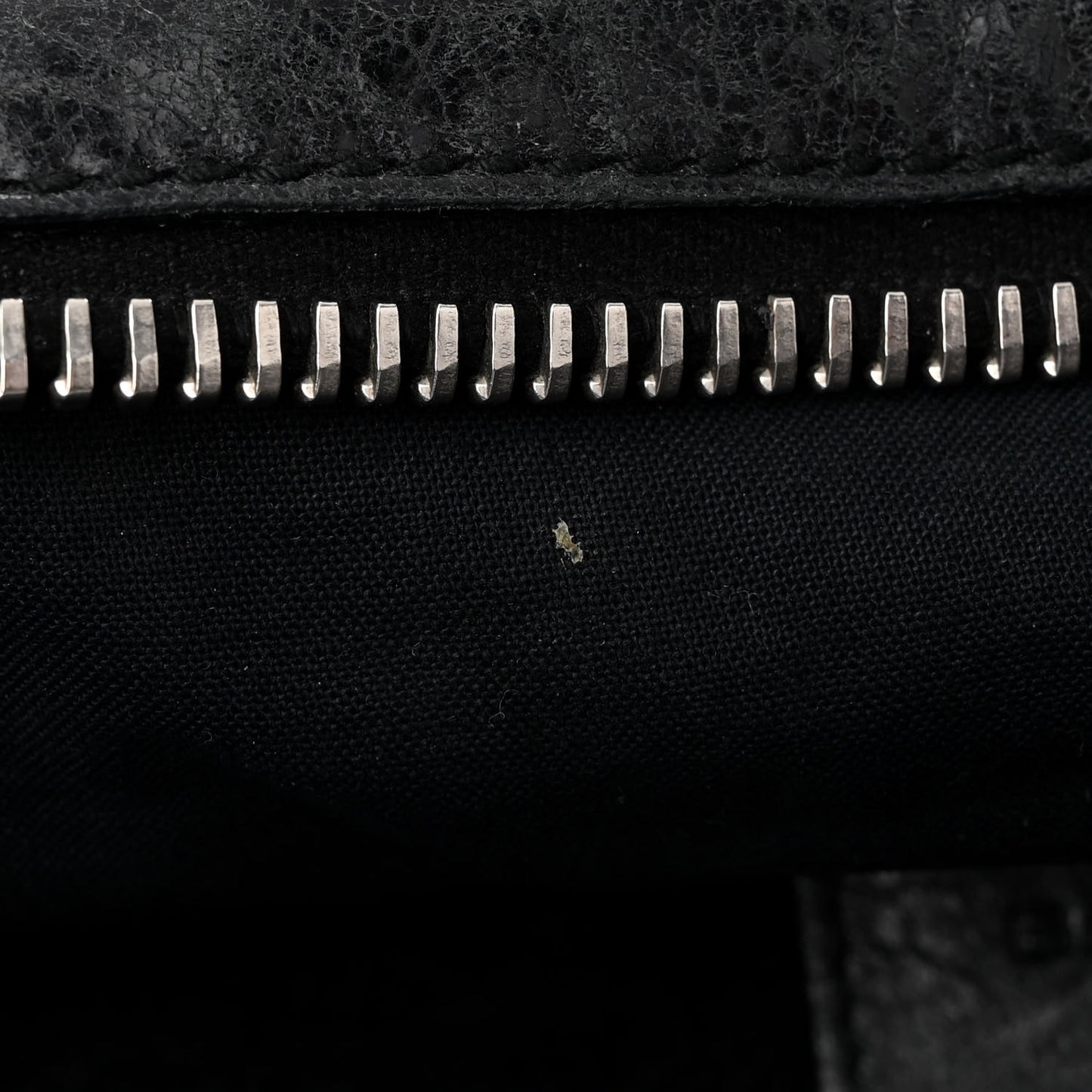 Agneau Giant 21 Silver Hardware Folder Black