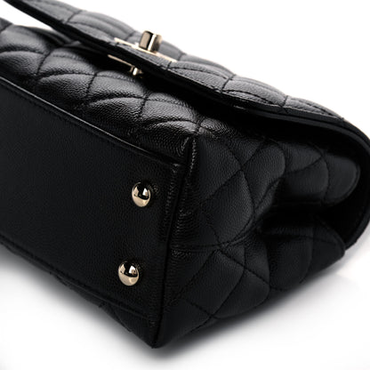Chanel Caviar Quilted Extra Mini Coco Handle Flap Black 11 of 12