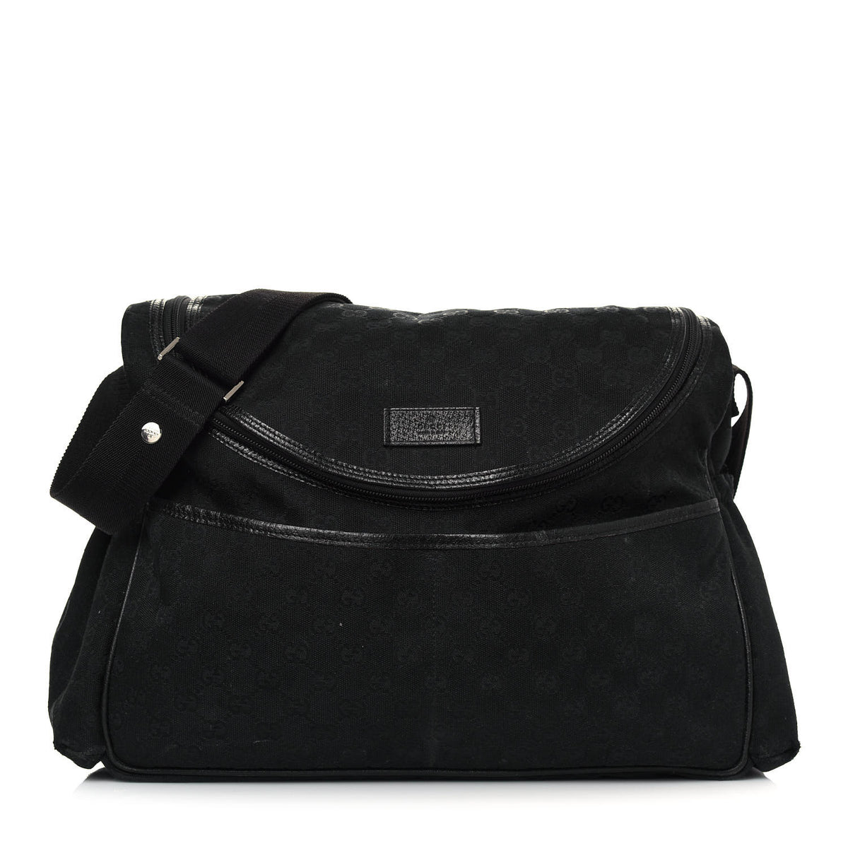 Monogram Large Diaper Bag Black