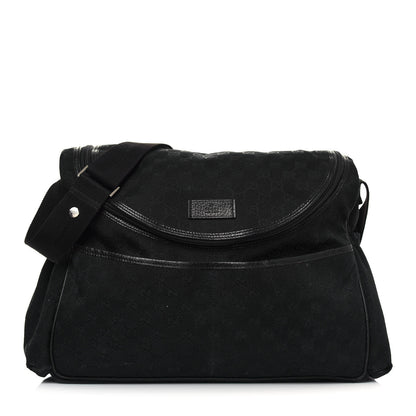 Gucci Monogram Large Diaper Bag Black 1 of 15