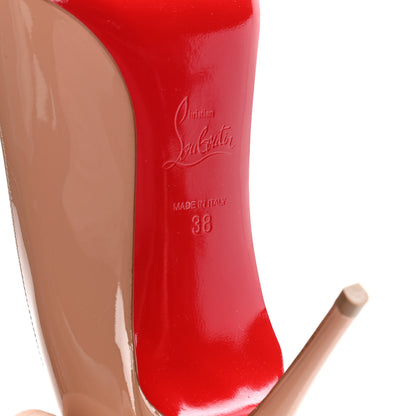 Christian Louboutin Patent Pigalle Follies 85 Pumps 38 Nude 8 of 10
