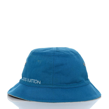 Louis Vuitton Monogram Denim Transformable Bob Bucket Hat 60 White Blue 7 of 12