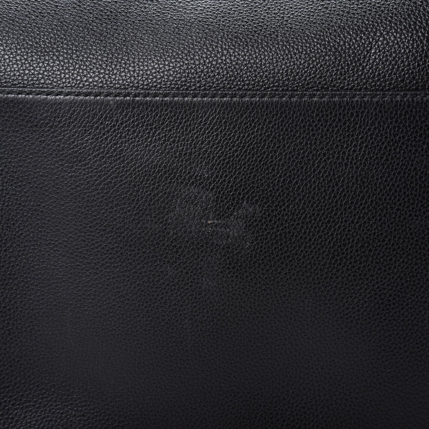 Gucci Grained Calfskin Logo Duffle Bag Black 10 of 11