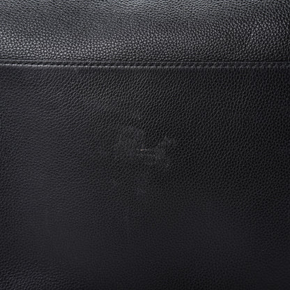 Gucci Grained Calfskin Logo Duffle Bag Black 10 of 11