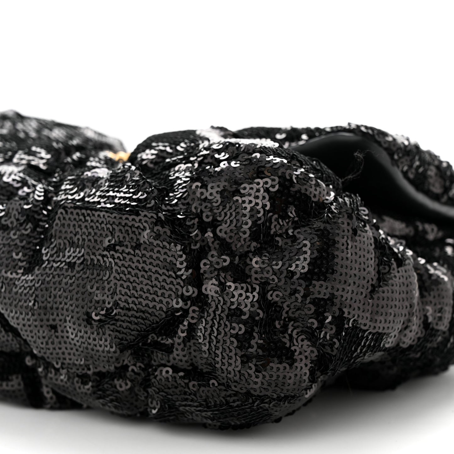 Sequin Quilted Medium Chanel 19 Flap Black
