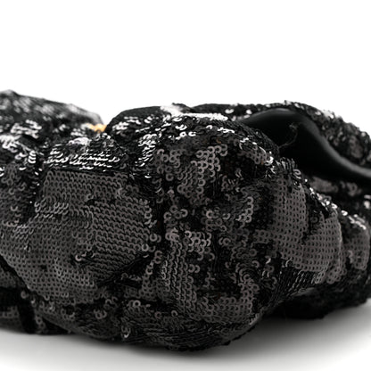 Chanel Sequin Quilted Medium Chanel 19 Flap Black 9 of 10