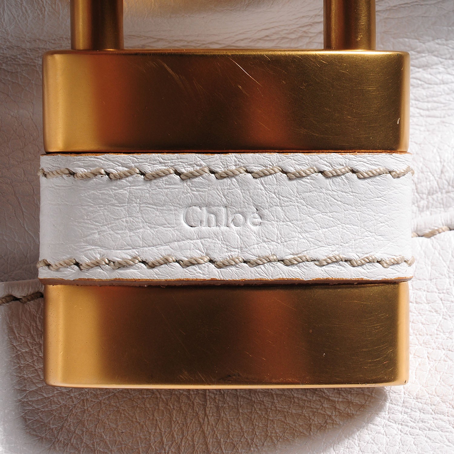 Chloe Leather Large Paddington Shoulder Bag White 8 of 8