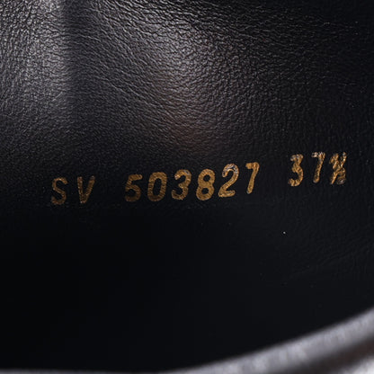 Saint Laurent Calfskin Suede Tanger Tassel Boot 37.5 Black 10 of 11