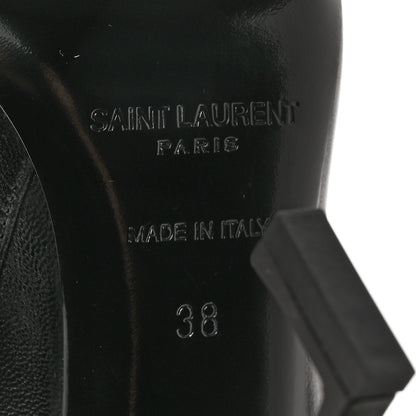 Saint Laurent Calfskin Opyum Ankle Boots 38 Black 7 of 10