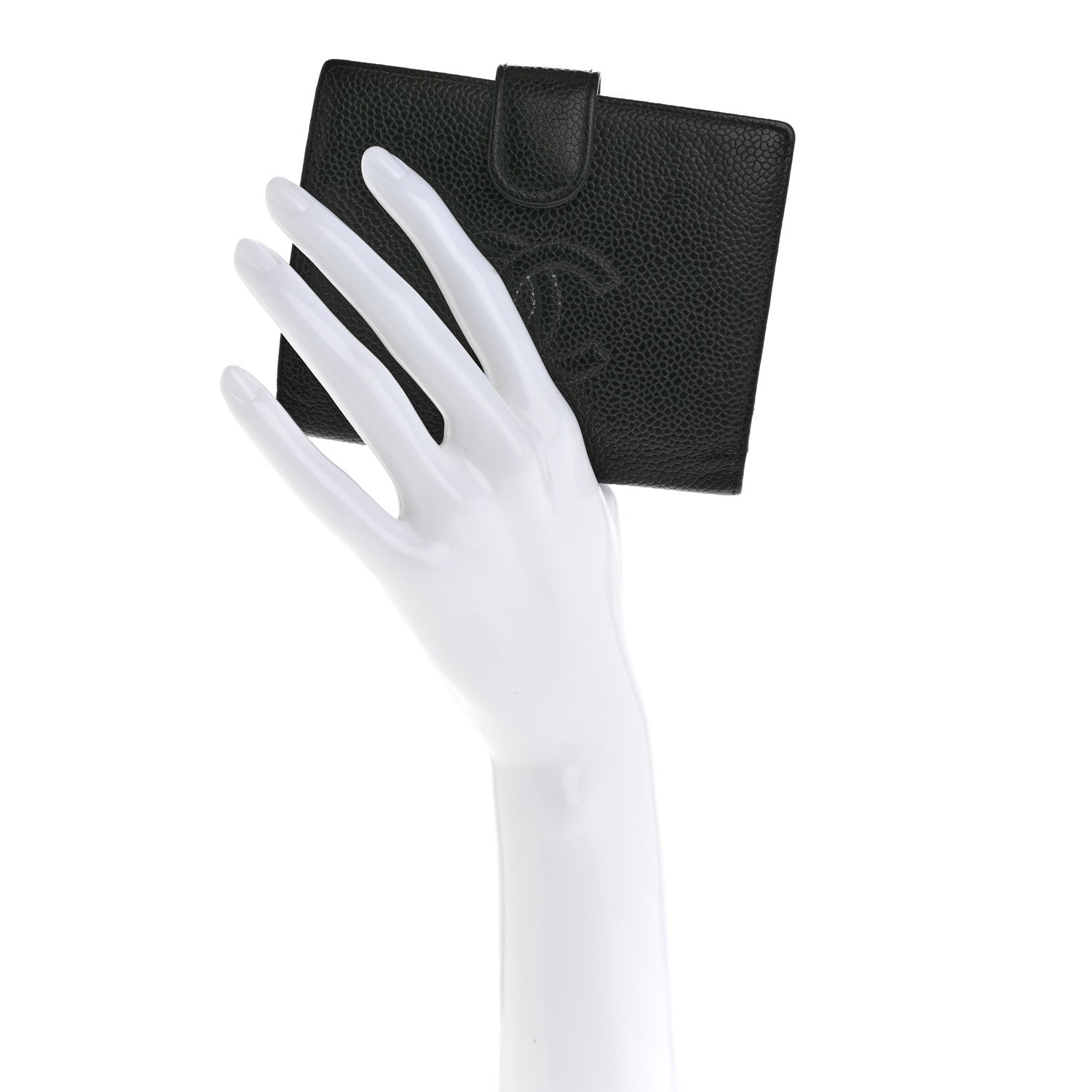 Chanel Caviar Timeless CC Compact French Wallet Black 2 of 13