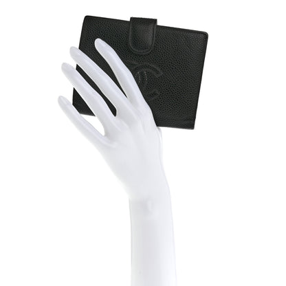 Chanel Caviar Timeless CC Compact French Wallet Black 2 of 13