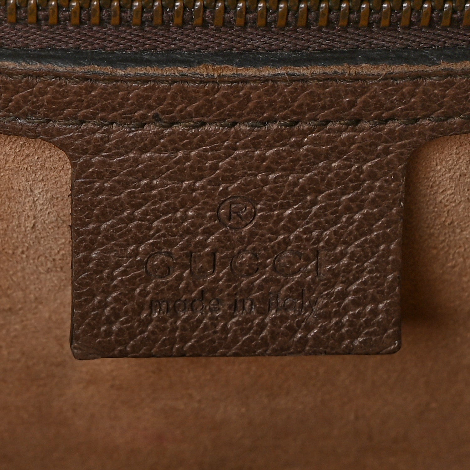 Gucci GG Supreme Monogram Textured Dollar Calfskin Web Small Ophidia Padlock Top Handle Bag Beige Ebony New Acero 6 of 13