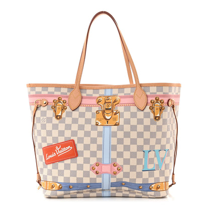 Louis Vuitton Damier Azur Summer Trunks Neo Neverfull MM 1 of 11