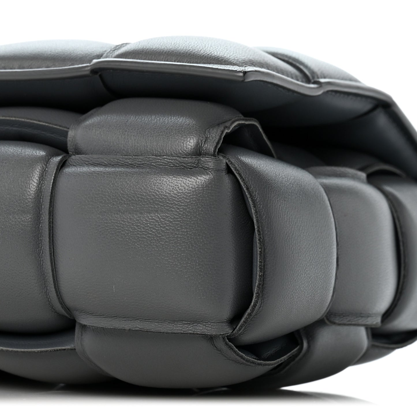 Nappa Maxi Intreccio Padded Cassette Crossbody Bag Thunder