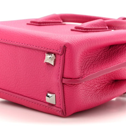 MCM Grained Calfskin X-Mini Milla Tote Beetroot Pink 9 of 10