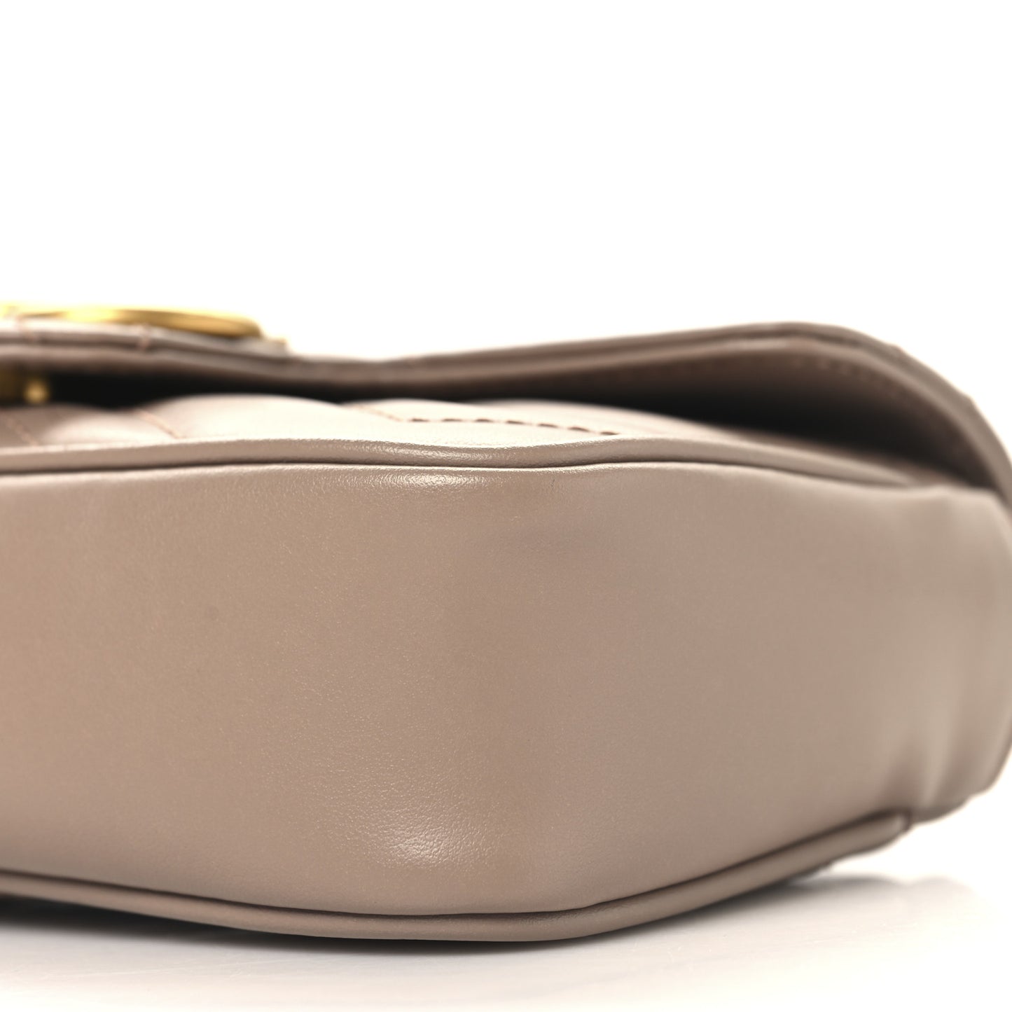 Calfskin Matelasse Super Mini GG Marmont Shoulder Bag Porcelain Rose