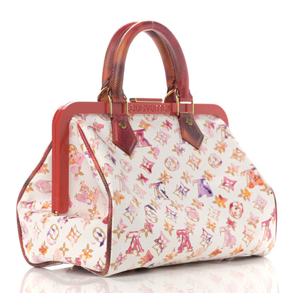 Louis Vuitton Watercolor Aquarelle Frame Speedy White 3 of 11