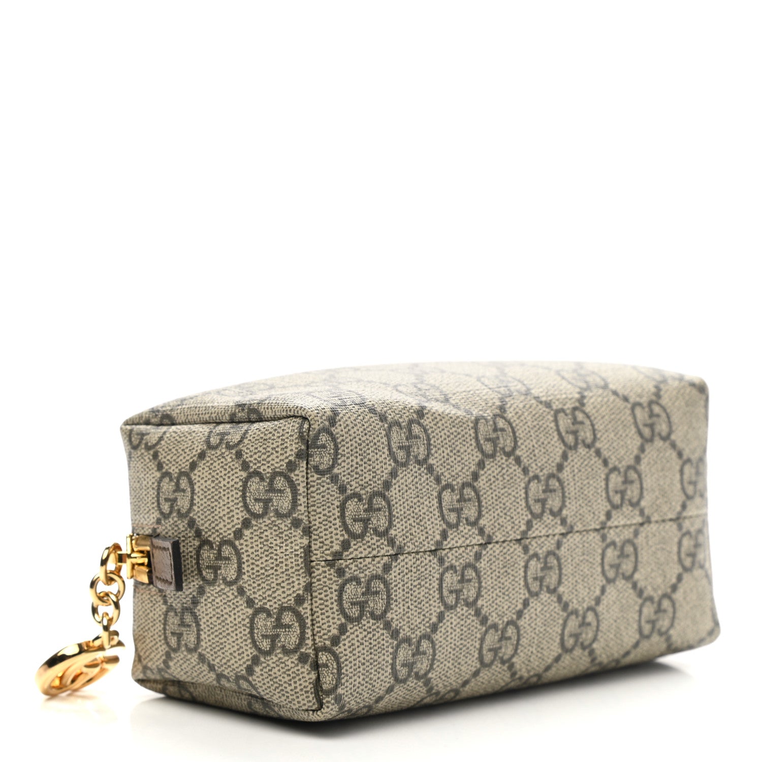 Gucci Soft GG Supreme Monogram Calfskin Small Ophidia Cosmetic Case Beige Ebony New Acero 4 of 7