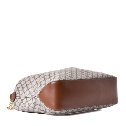 Gucci GG Supreme Monogram Large Linea A Hobo Light Brown 3 of 5