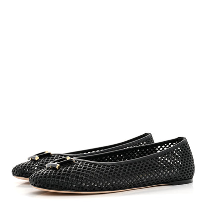 Louis Vuitton Perforated Calfskin Shake Ballerina Flats 41 Black 4 of 8