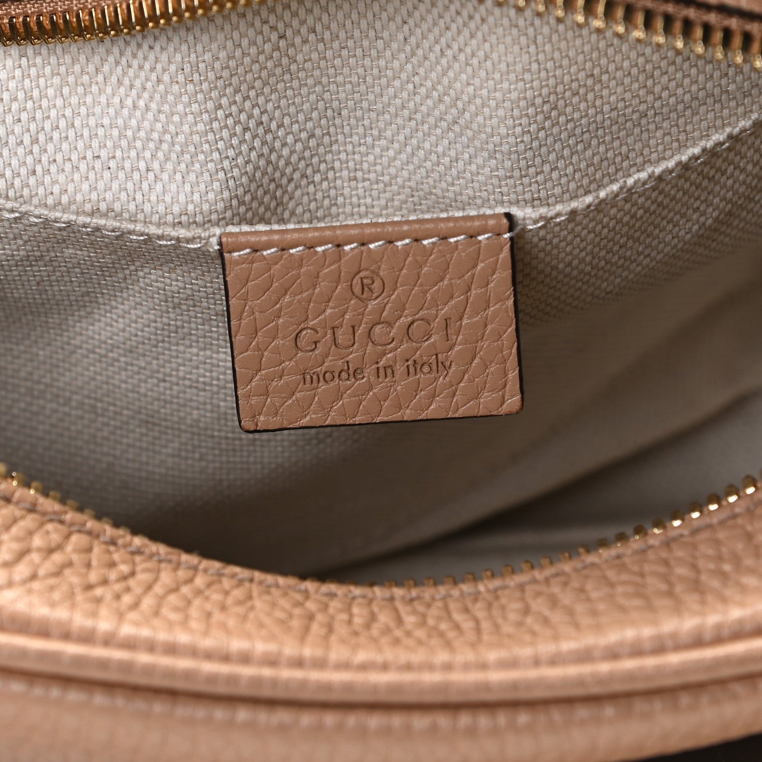 Gucci Pebbled Calfskin Small Soho Disco Bag Rose Beige 6 of 9