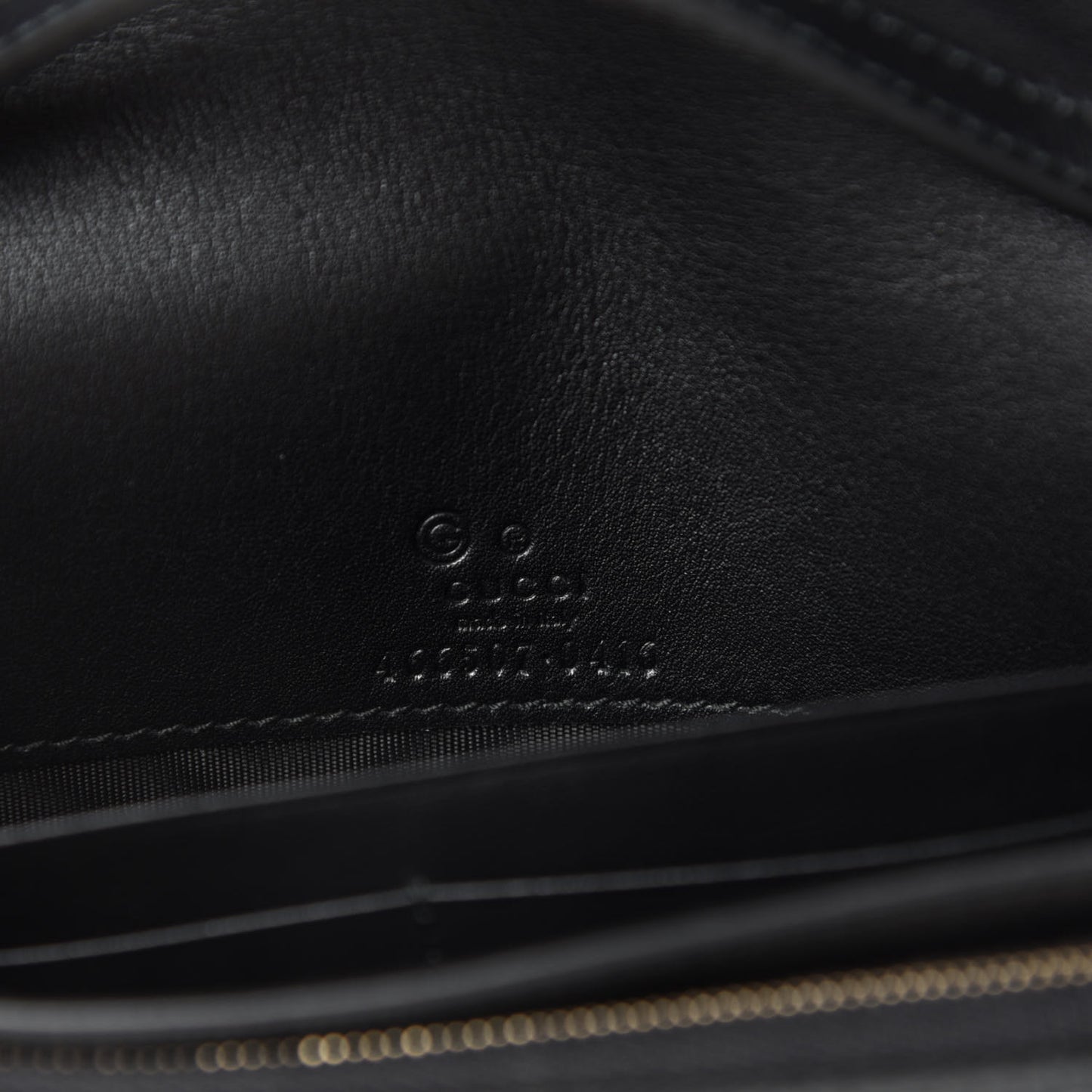 Microguccissima Crossbody Wallet Black