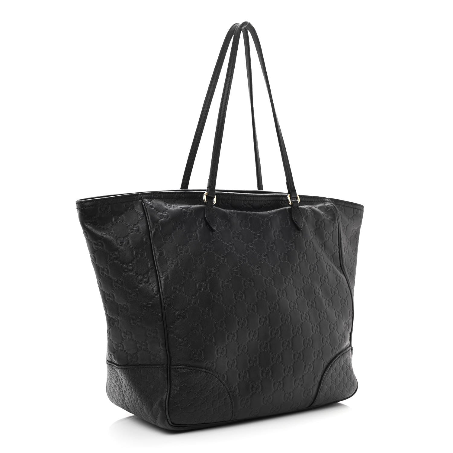 Gucci Guccissima Medium Bree Zippered Tote Black 3 of 16