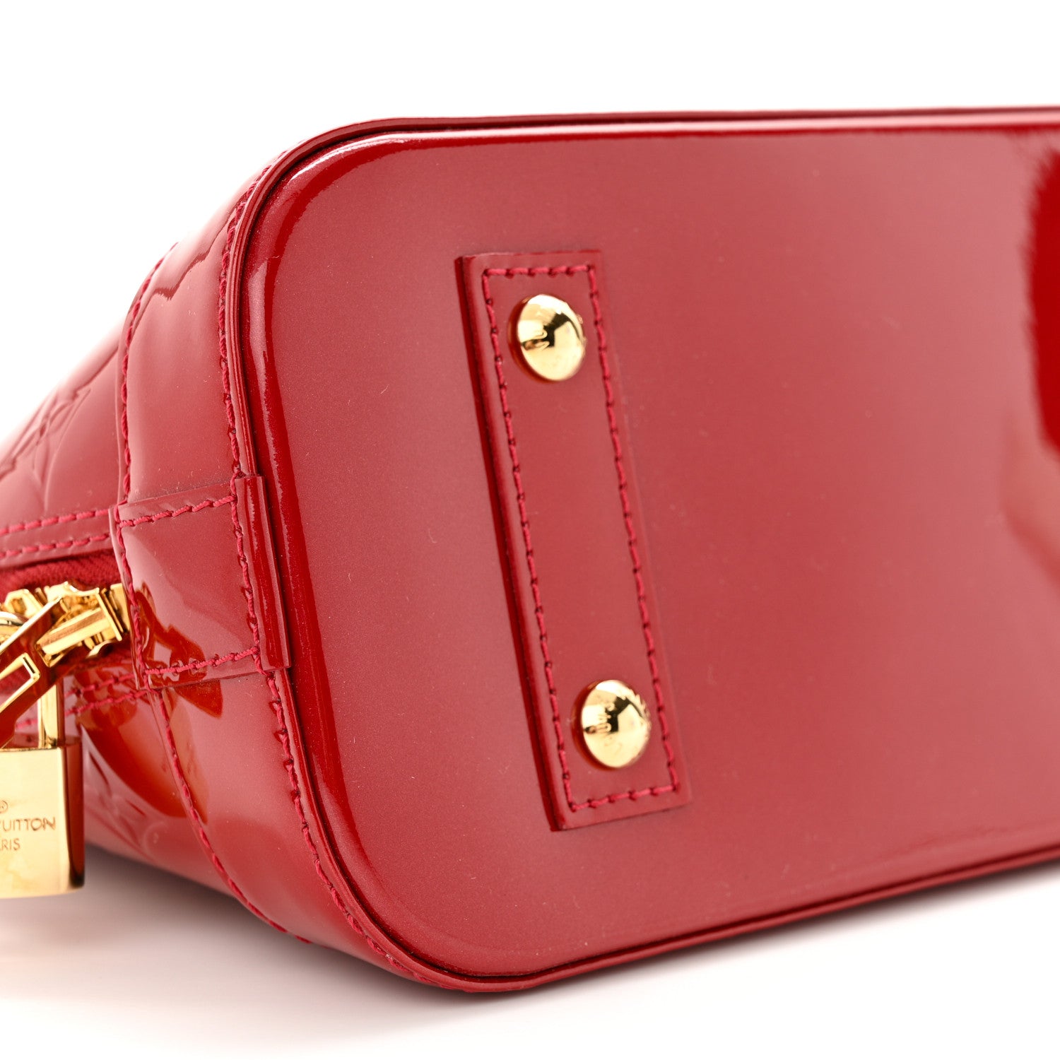 Louis Vuitton Vernis Alma BB Pomme D'Amour 8 of 10