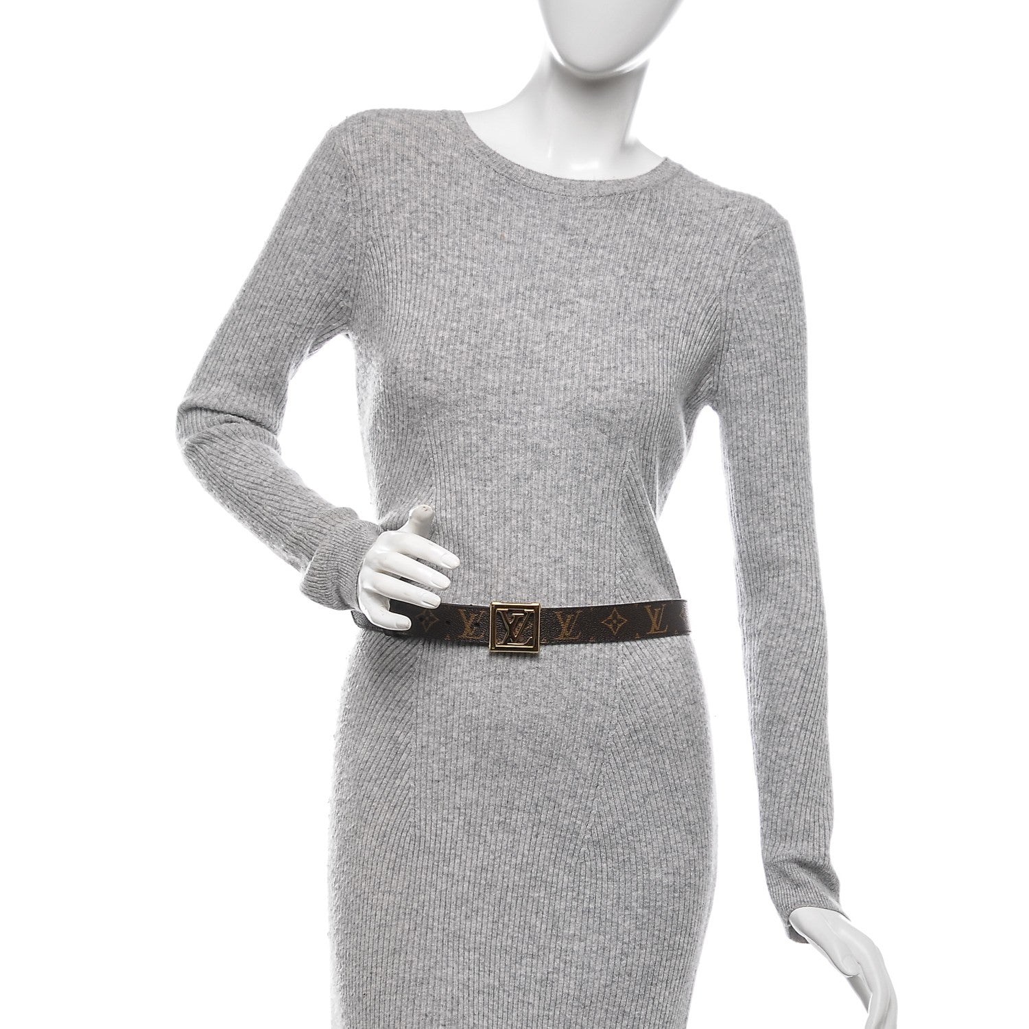 Louis Vuitton Monogram LV Frame Belt 95 38 2 of 7