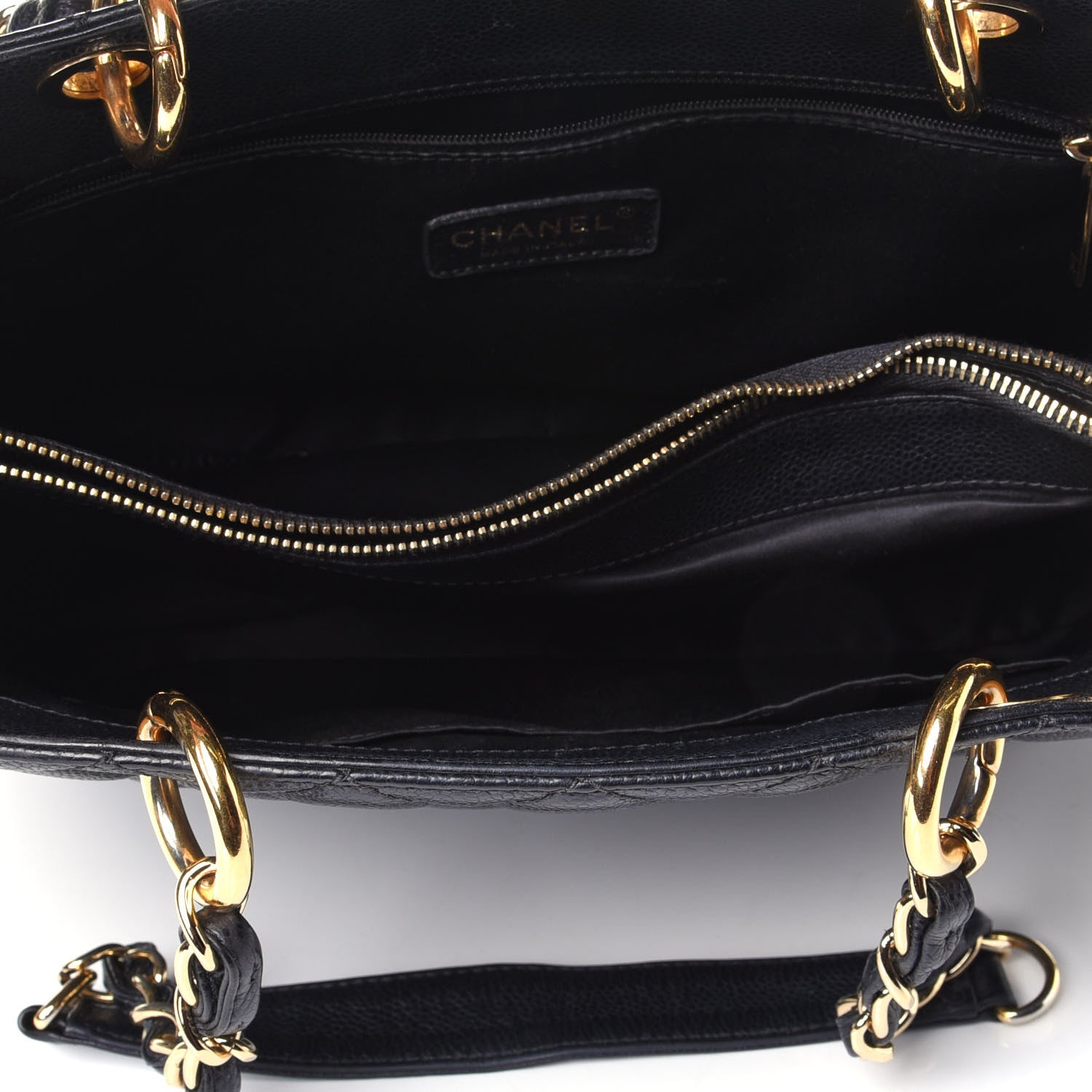 Chanel Caviar Quilted Grand Shopping Tote GST Black 5 of 10