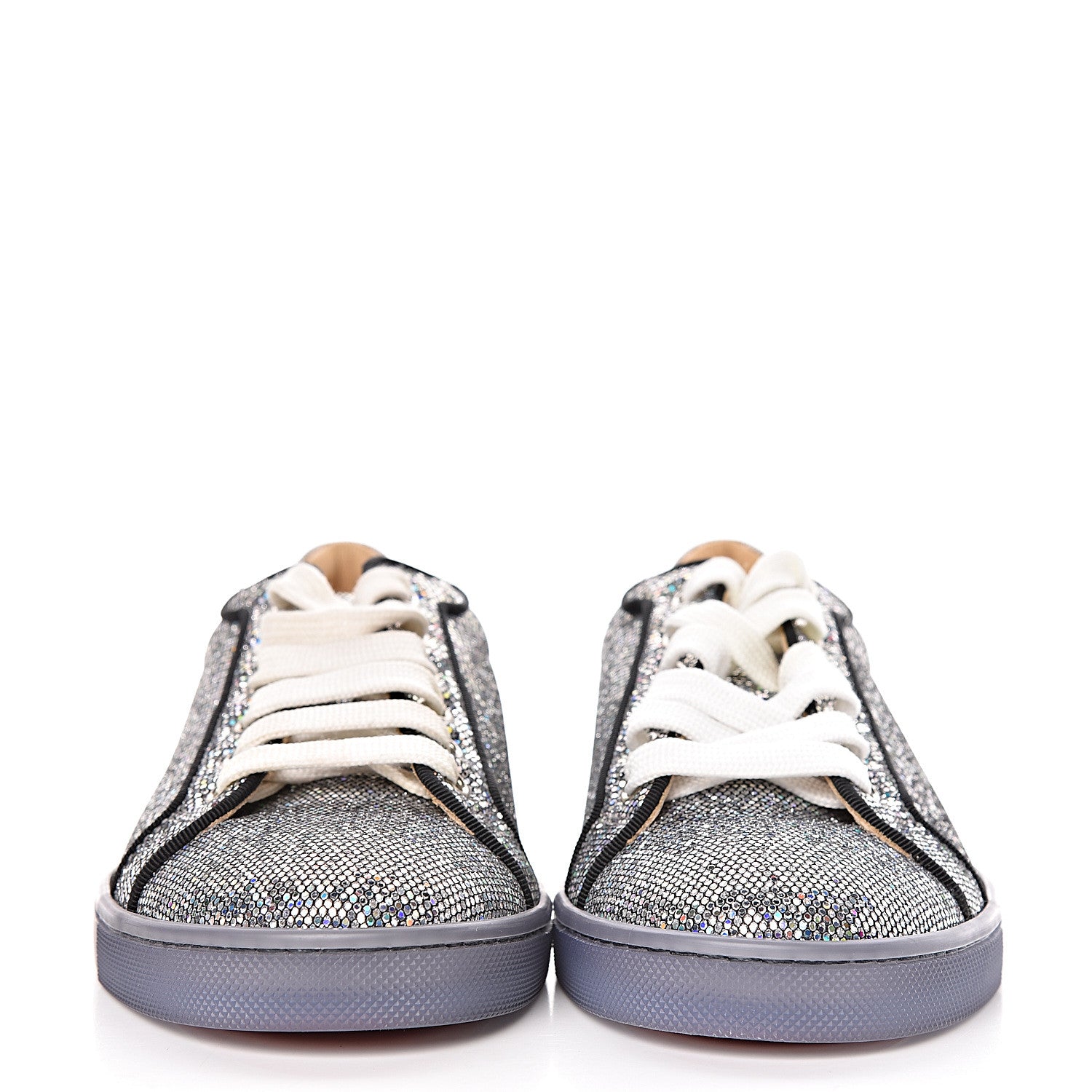 Christian Louboutin Seava Glitter Disco Ball Flat Sneakers 37 Multicolor 2 of 9