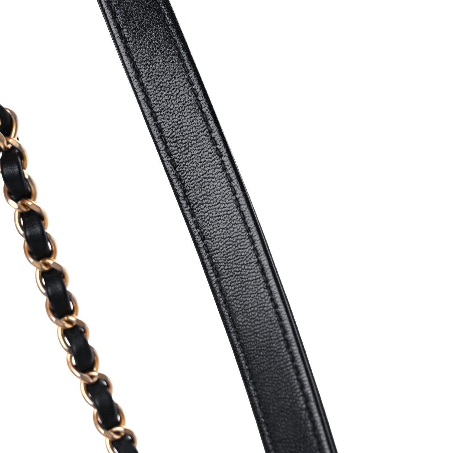 Chanel Goatskin Quilted Logo Small Chic Flap Black 17 of 18
