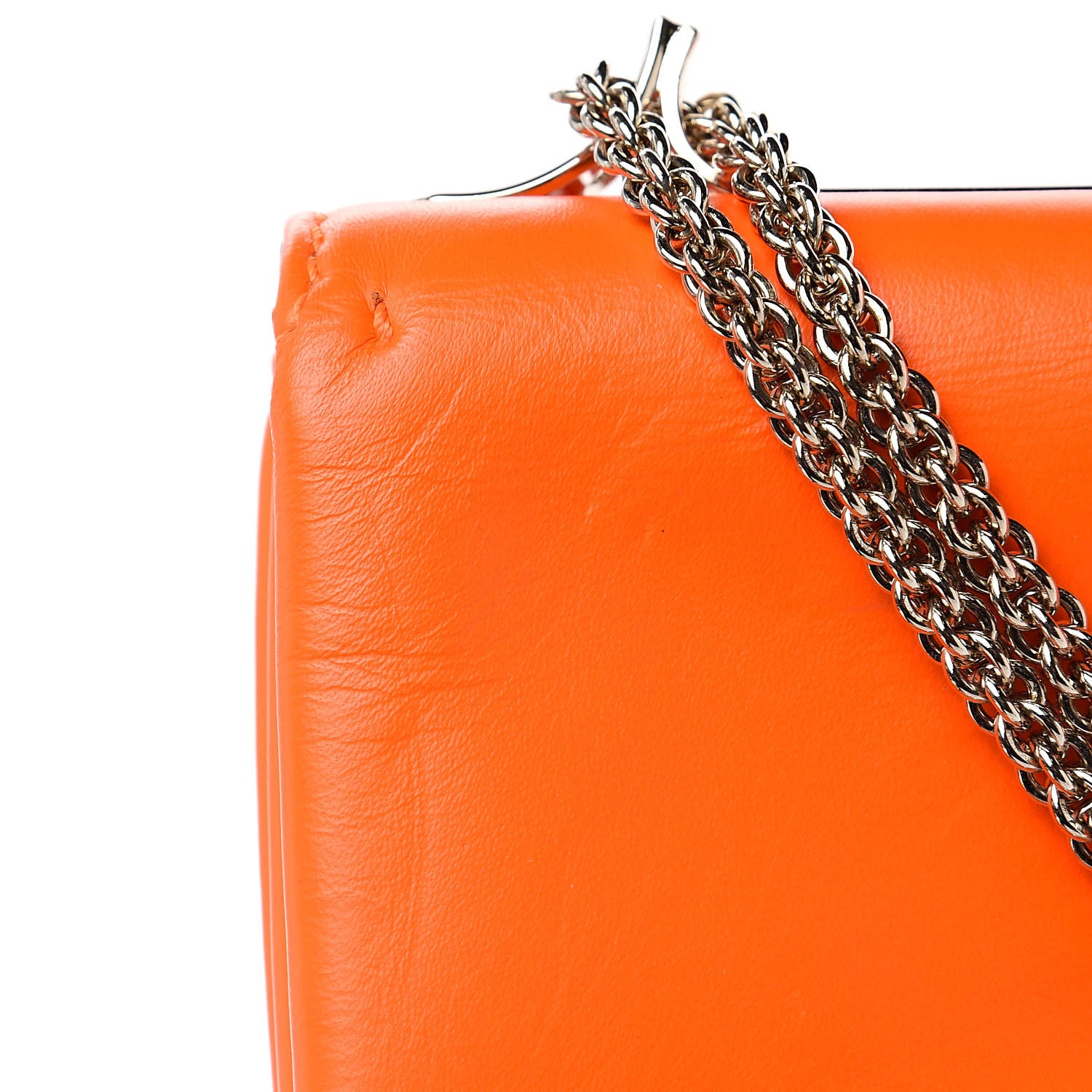 Valentino Garavani Nappa Studded Va Va Voom Shoulder Bag Orange 9 of 13