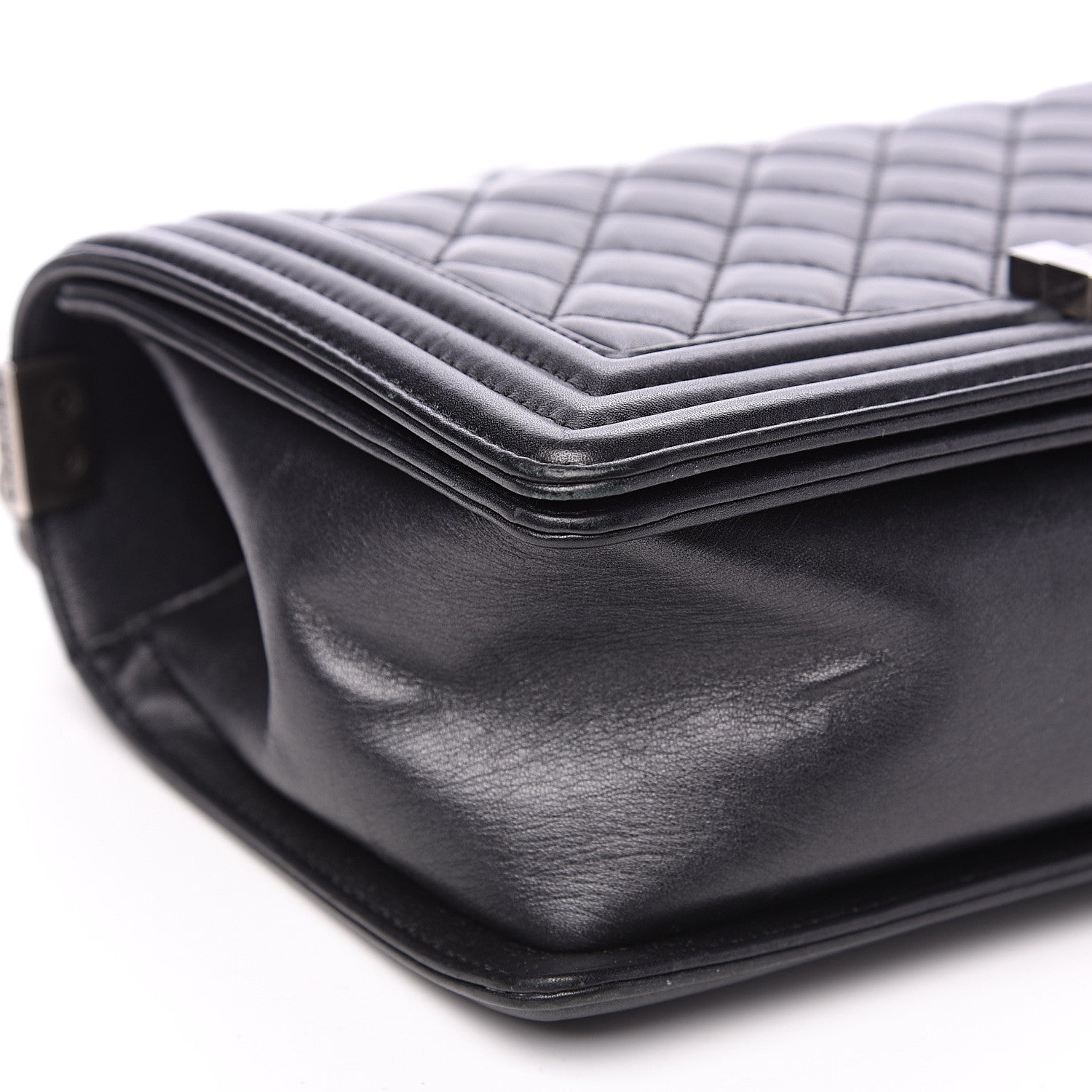 Chanel Lambskin Quilted Medium Boy Flap Black 9 of 13