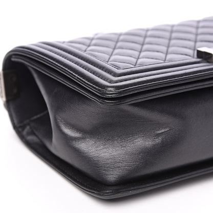 Chanel Lambskin Quilted Medium Boy Flap Black 9 of 13