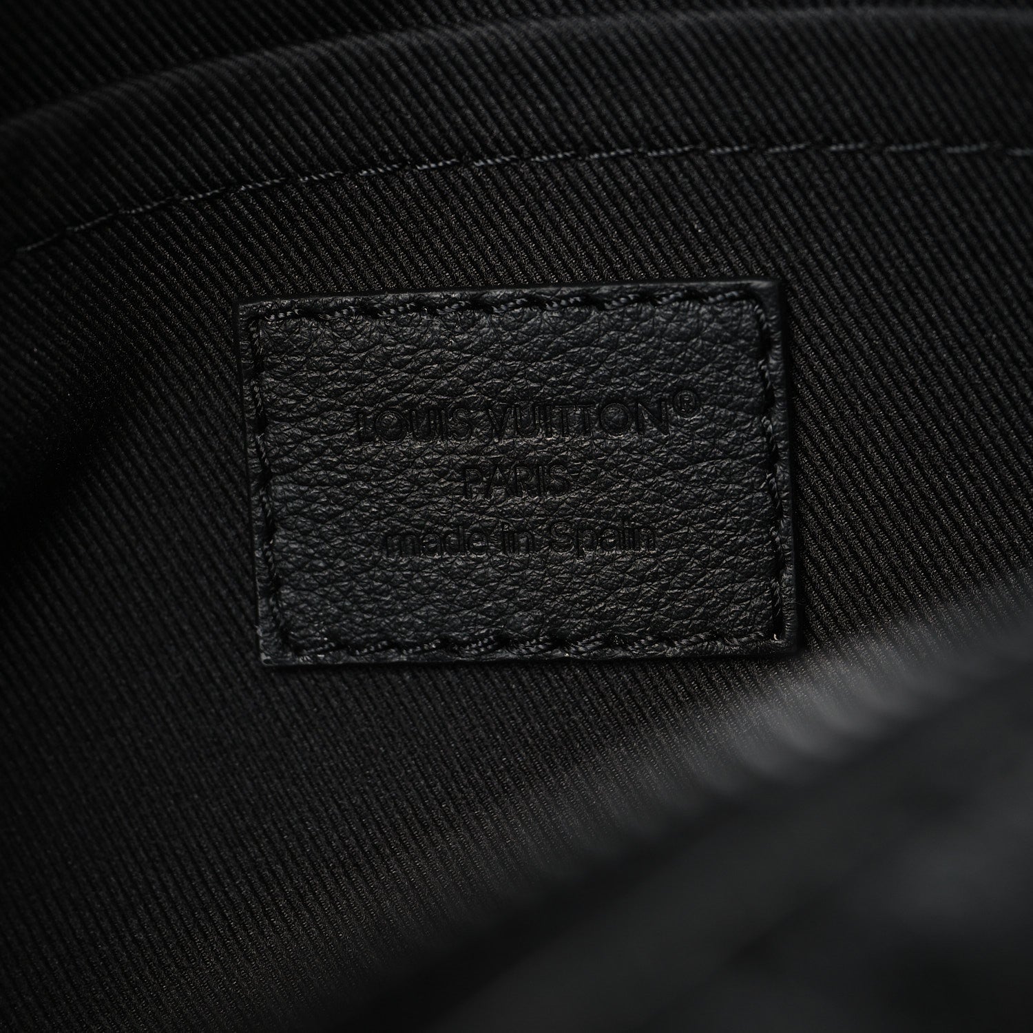 Louis Vuitton Calfskin Monogram Shadow Trocadero Wearable Wallet Black 6 of 10