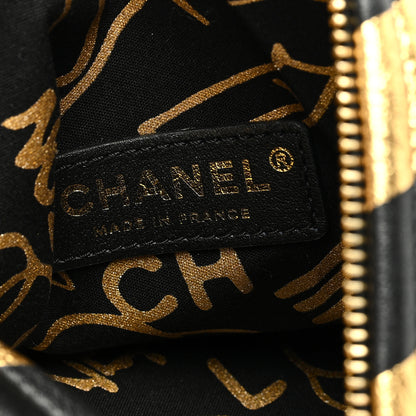 Chanel Metallic Lambskin CC Kheops Pyramid Bag Gold Black 6 of 7