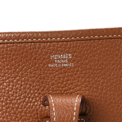 Hermes Taurillon Clemence Evelyne III PM Gold 6 of 11